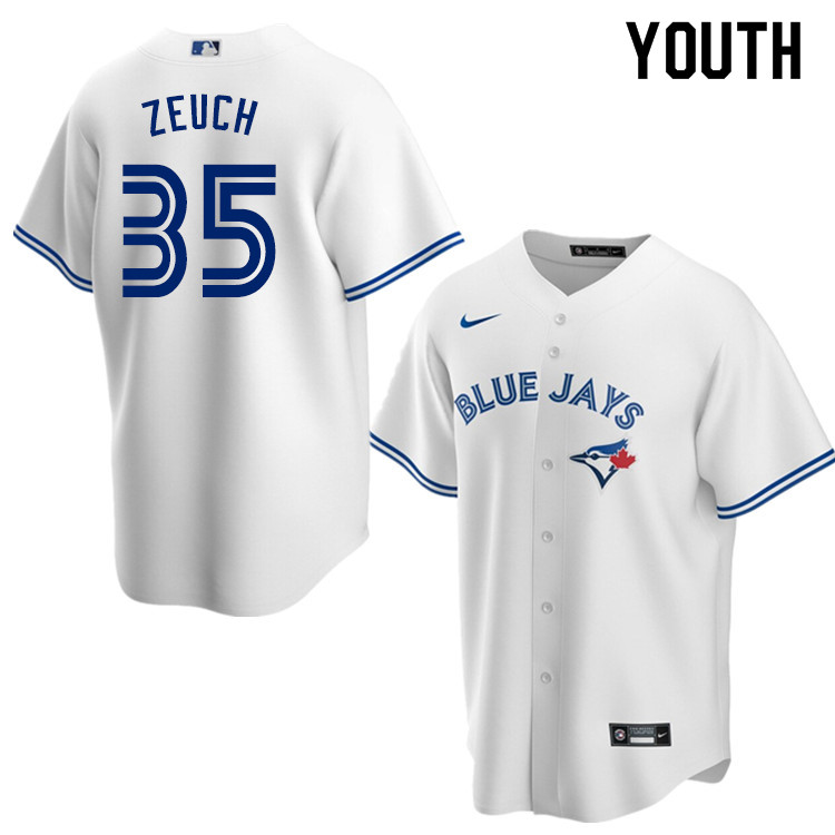 Nike Youth #35 T.J. Zeuch Toronto Blue Jays Baseball Jerseys Sale-White